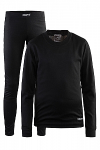 Set copii BASELAYER culoare neagra